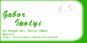 gabor ipolyi business card