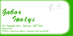 gabor ipolyi business card